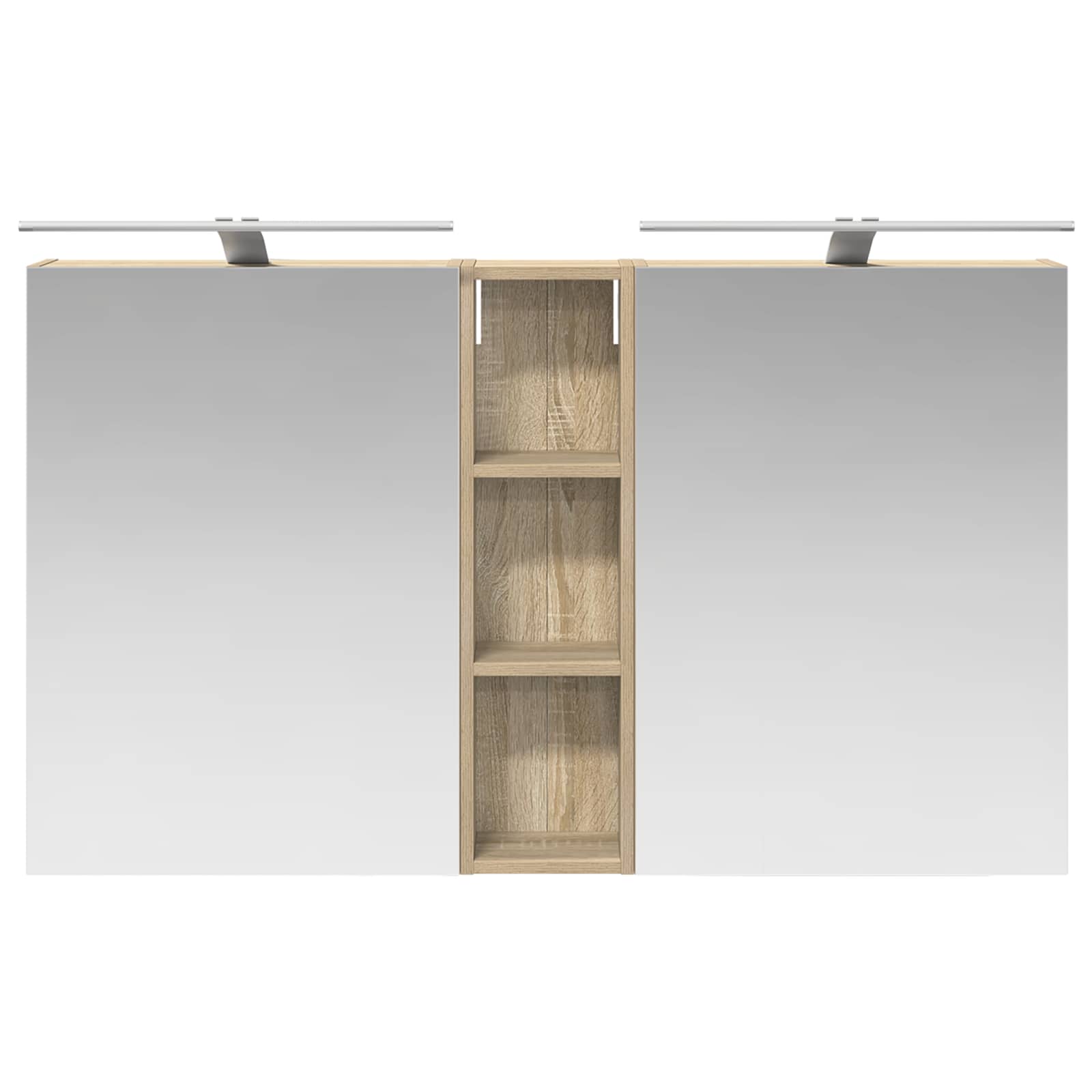 vidaXL Zestaw Szafek Łazienkowych z półką 3 pcs 120 x 14,5 x 70 cm