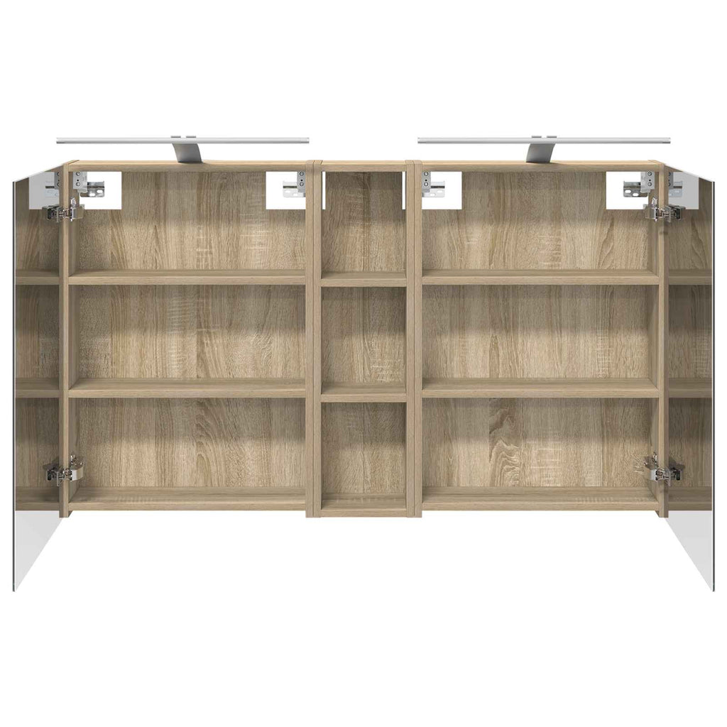 vidaXL Zestaw Szafek Łazienkowych z półką 3 pcs 120 x 14,5 x 70 cm