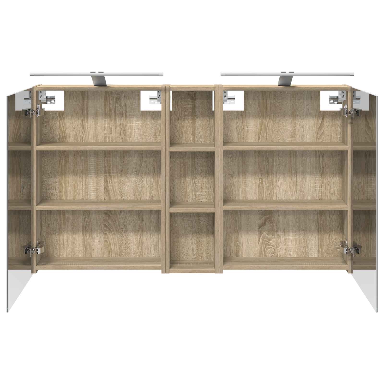vidaXL Zestaw Szafek Łazienkowych z półką 3 pcs 120 x 14,5 x 70 cm