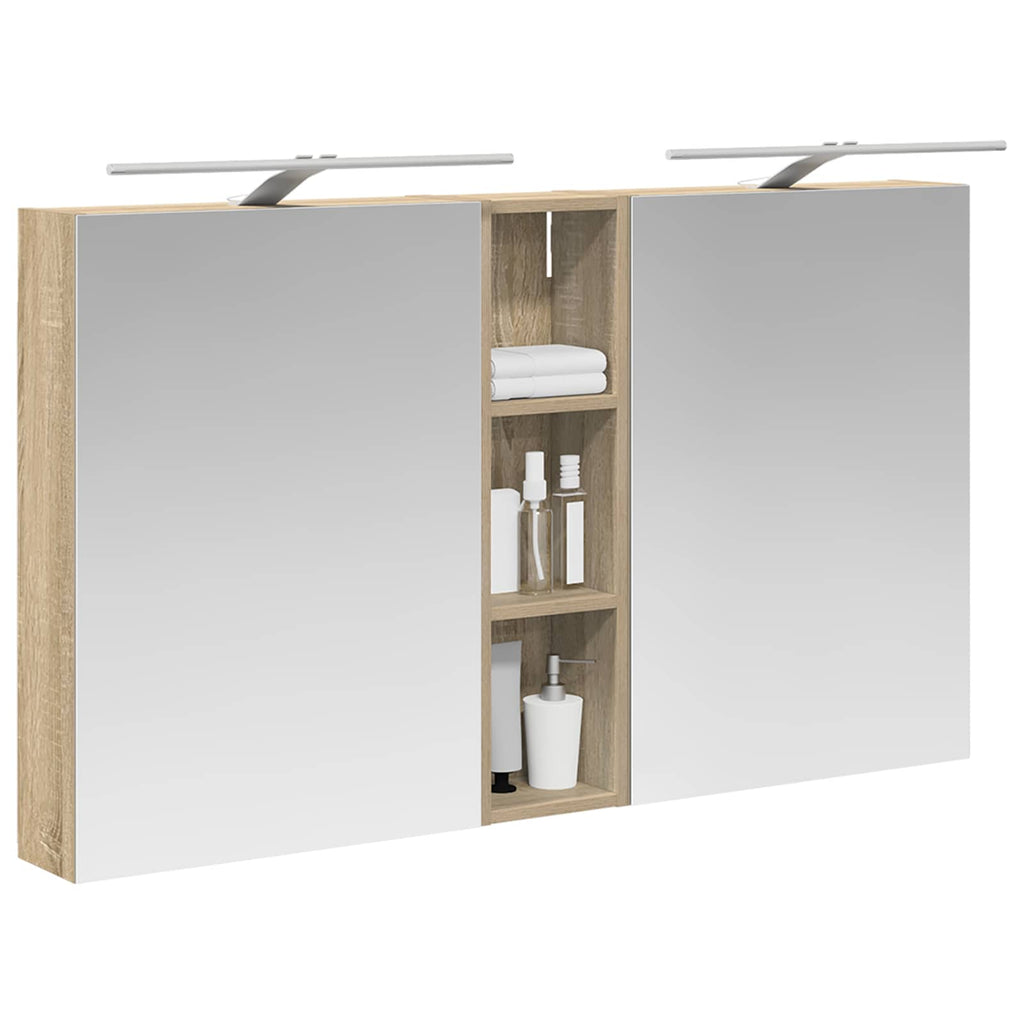 vidaXL Zestaw Szafek Łazienkowych z półką 3 pcs 120 x 14,5 x 70 cm