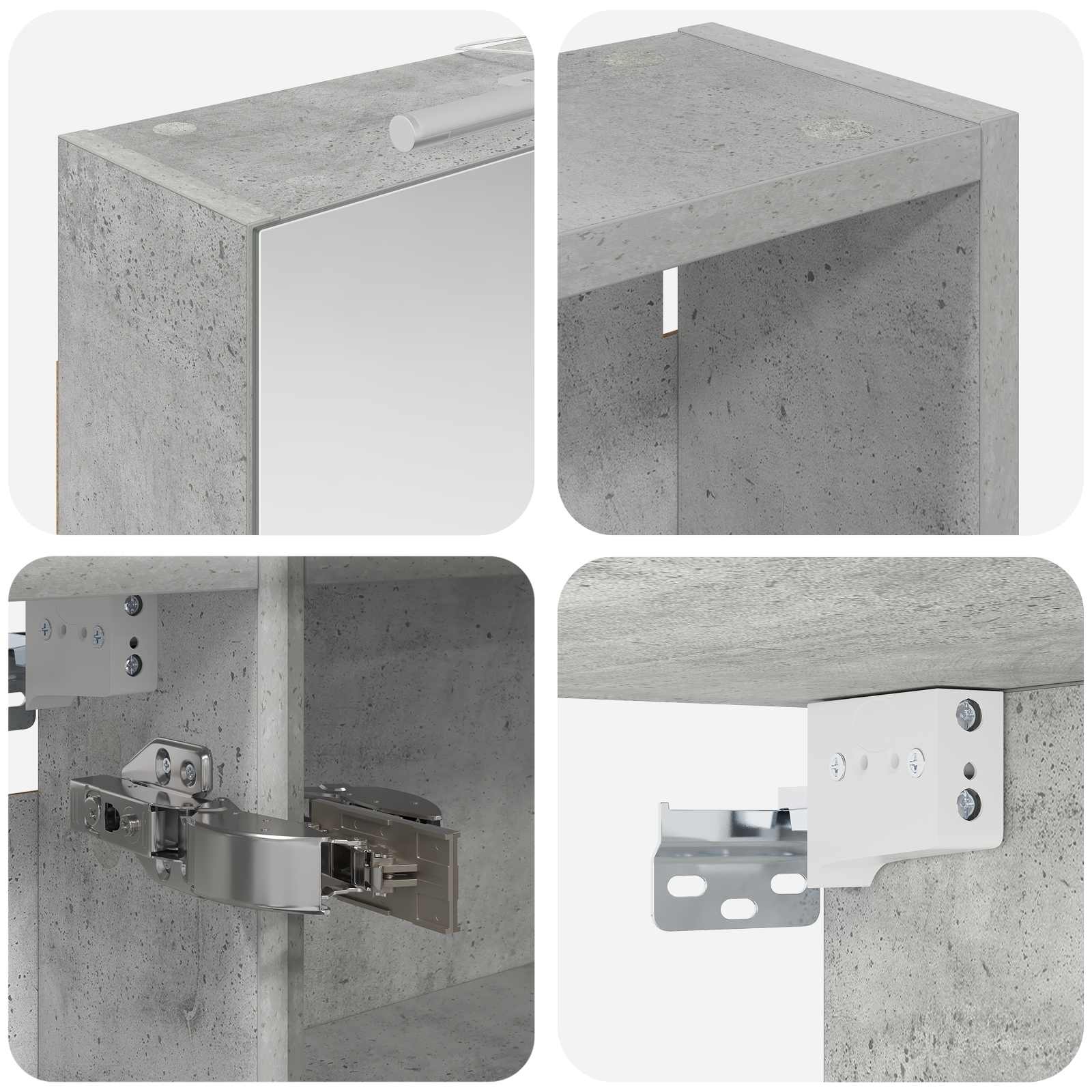 vidaXL Zestaw Szafek Łazienkowych z półką 3 pcs 120 x 14,5 x 70 cm