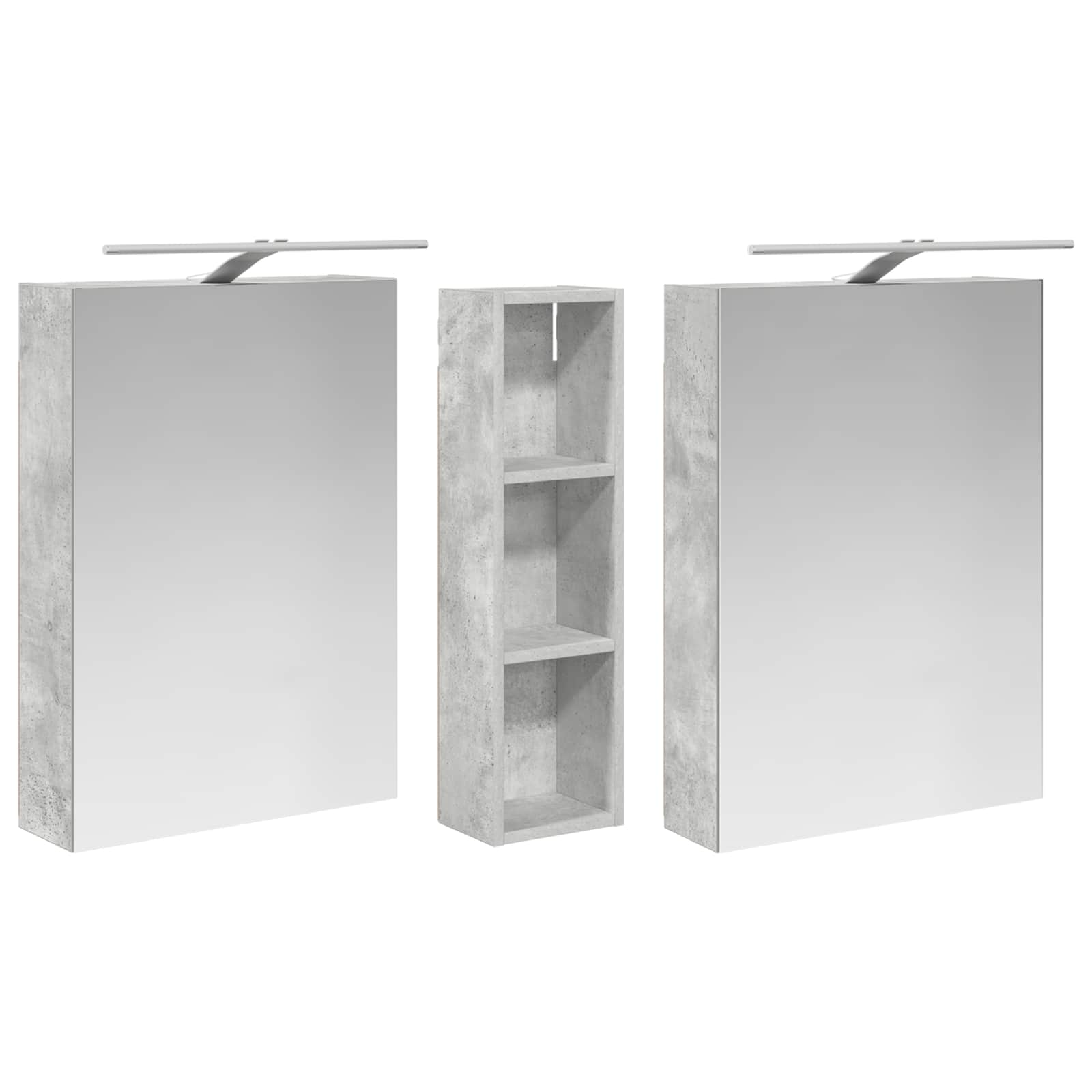 vidaXL Zestaw Szafek Łazienkowych z półką 3 pcs 120 x 14,5 x 70 cm