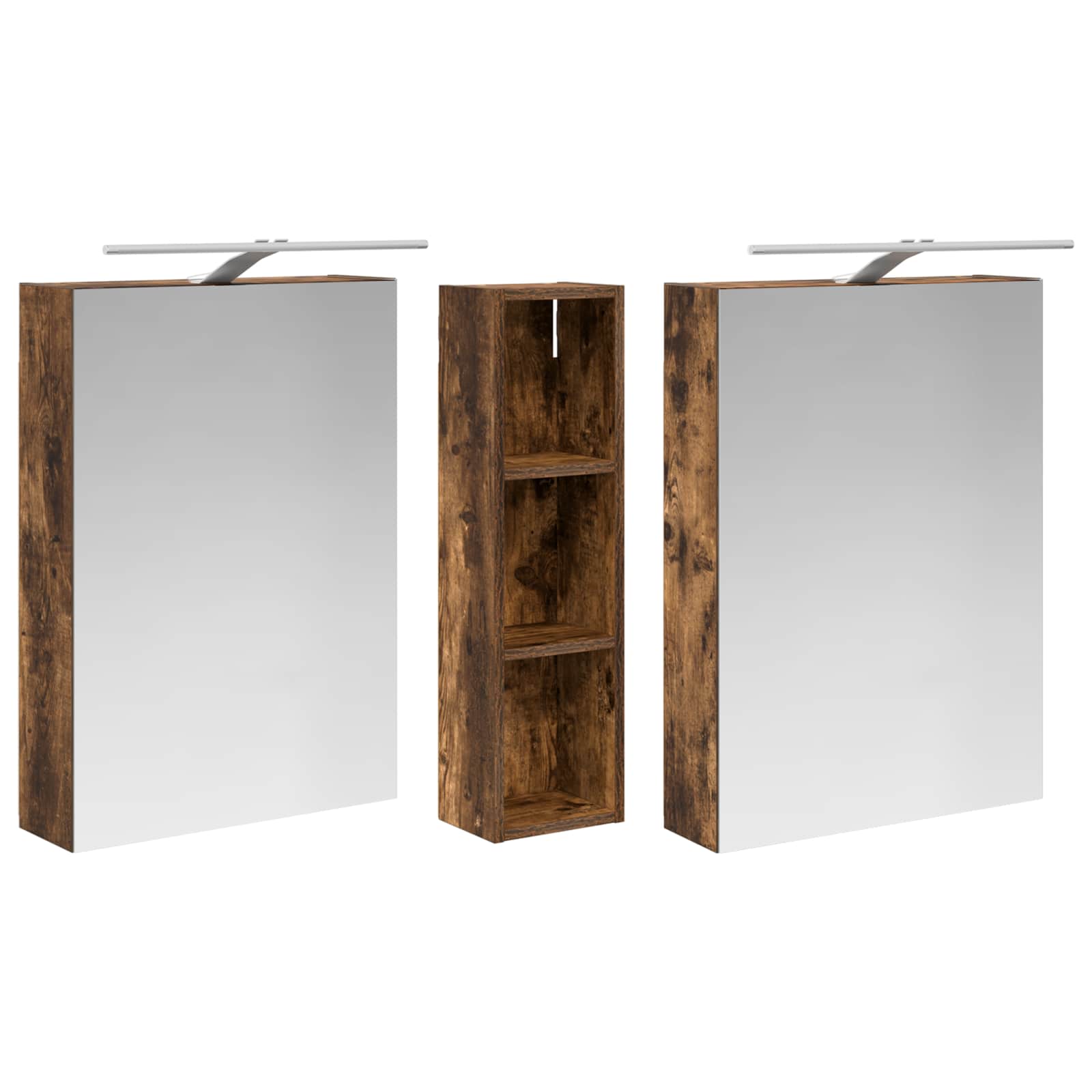 vidaXL Zestaw Szafek Łazienkowych z półką 3 pcs 120 x 14,5 x 70 cm