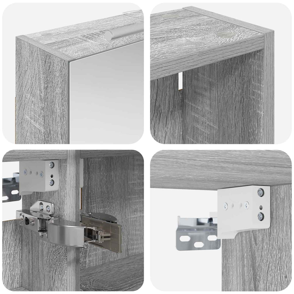 vidaXL Zestaw Szafek Łazienkowych z półką 3 pcs 120 x 14,5 x 70 cm