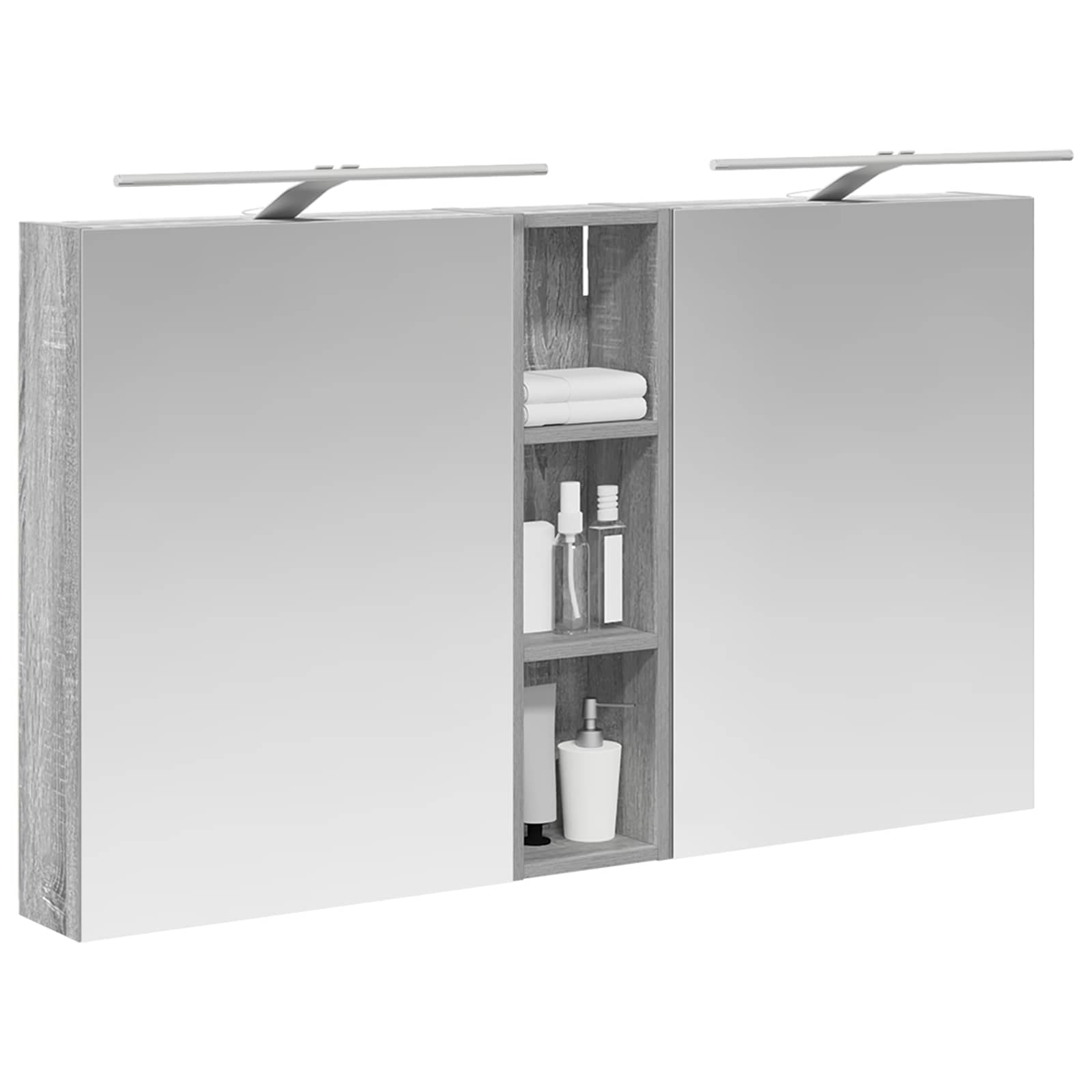 vidaXL Zestaw Szafek Łazienkowych z półką 3 pcs 120 x 14,5 x 70 cm