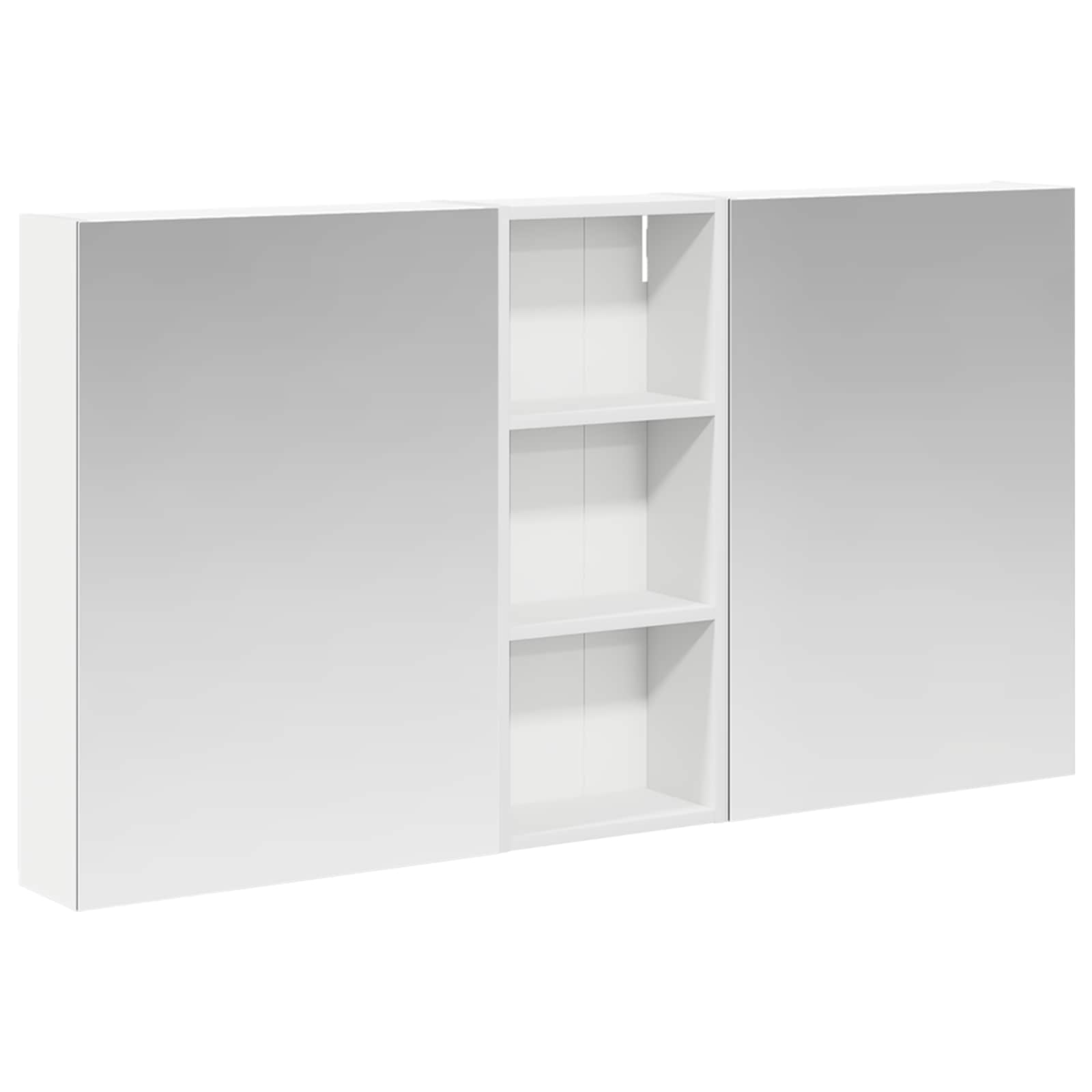vidaXL Zestaw Szafek Łazienkowych z półką 3 pcs 130 x 14,5 x 70 cm