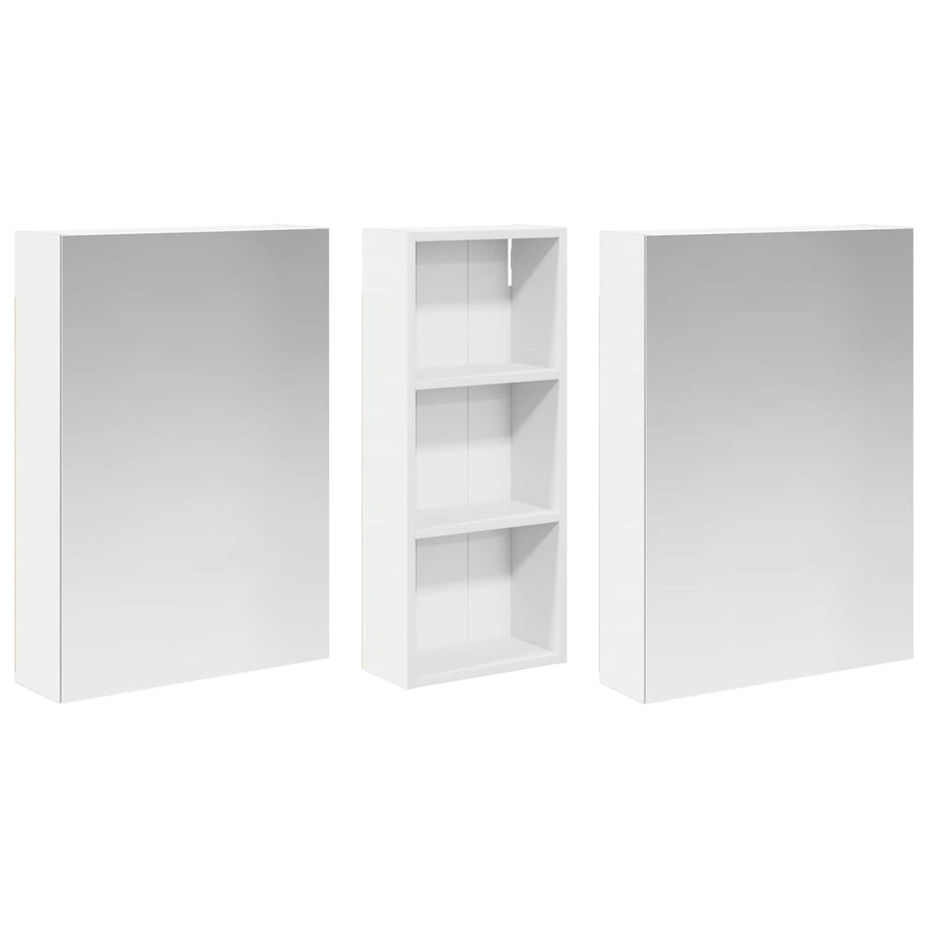 vidaXL Zestaw Szafek Łazienkowych z półką 3 pcs 130 x 14,5 x 70 cm