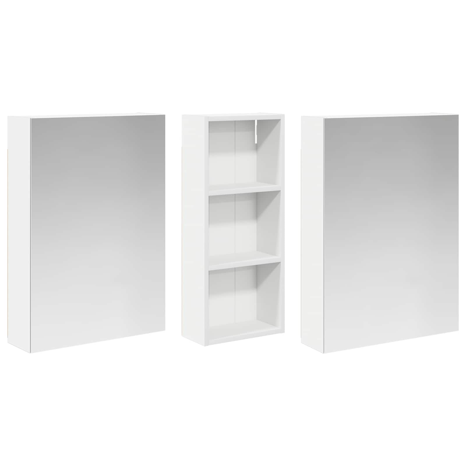 vidaXL Zestaw Szafek Łazienkowych z półką 3 pcs 130 x 14,5 x 70 cm