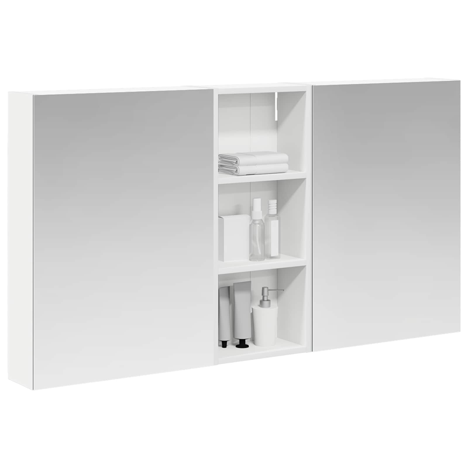 vidaXL Zestaw Szafek Łazienkowych z półką 3 pcs 130 x 14,5 x 70 cm