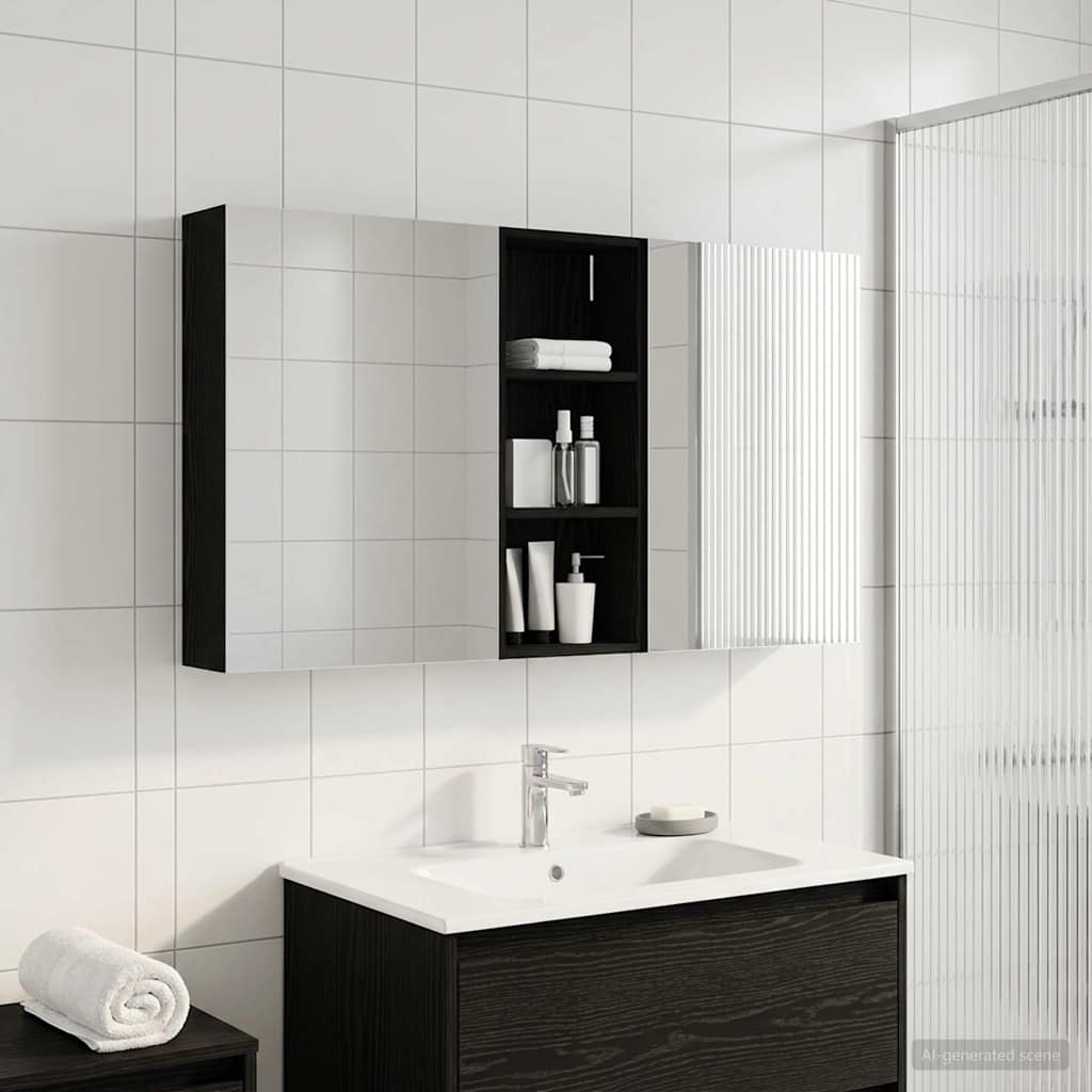 vidaXL Zestaw Szafek Łazienkowych z półką 3 pcs 130 x 14,5 x 70 cm