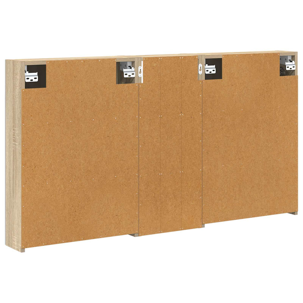 vidaXL Zestaw Szafek Łazienkowych z półką 3 pcs 130 x 14,5 x 70 cm