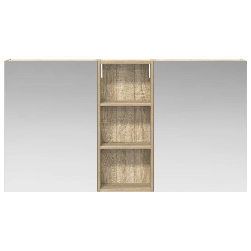 vidaXL Zestaw Szafek Łazienkowych z półką 3 pcs 130 x 14,5 x 70 cm