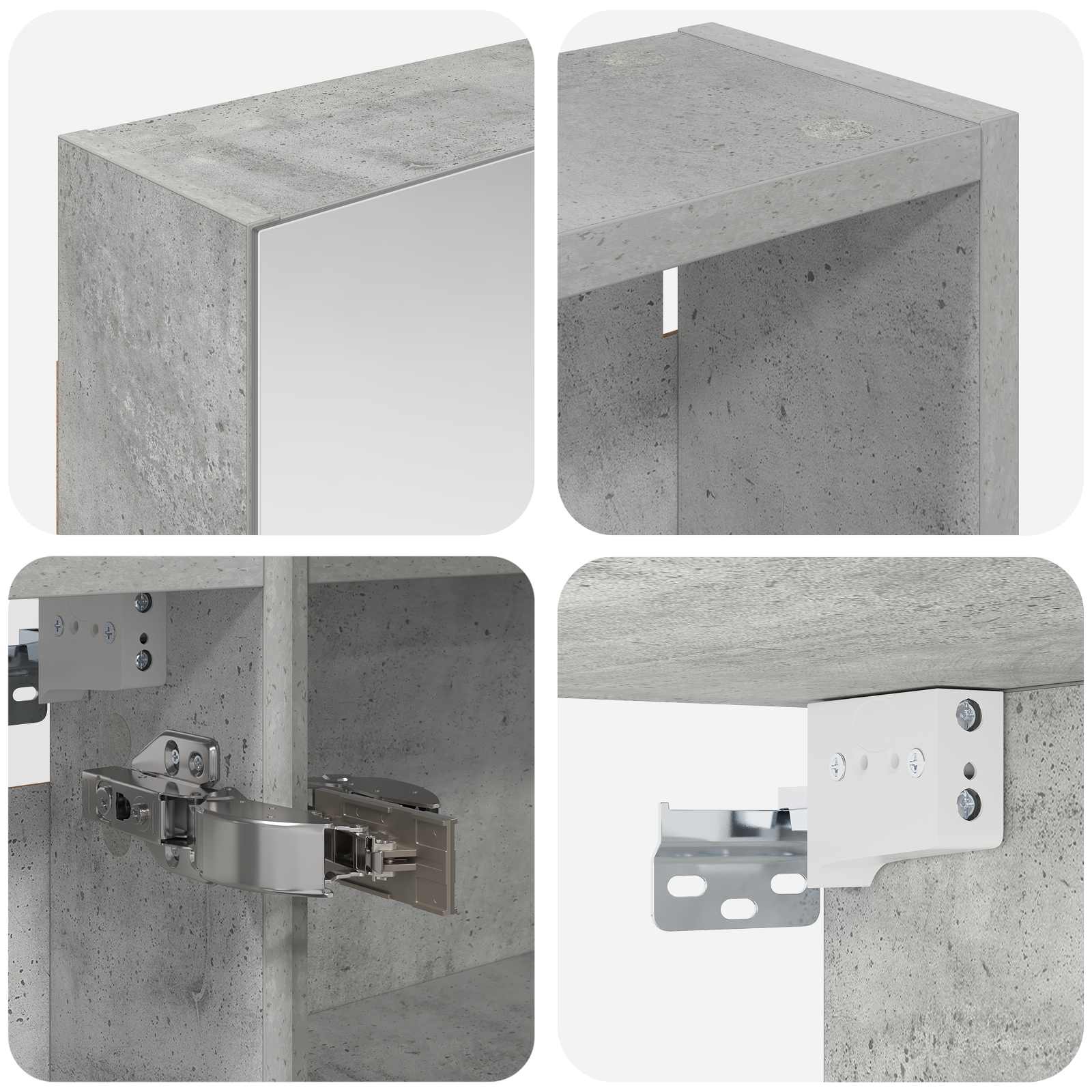 vidaXL Zestaw Szafek Łazienkowych z półką 3 pcs 130 x 14,5 x 70 cm