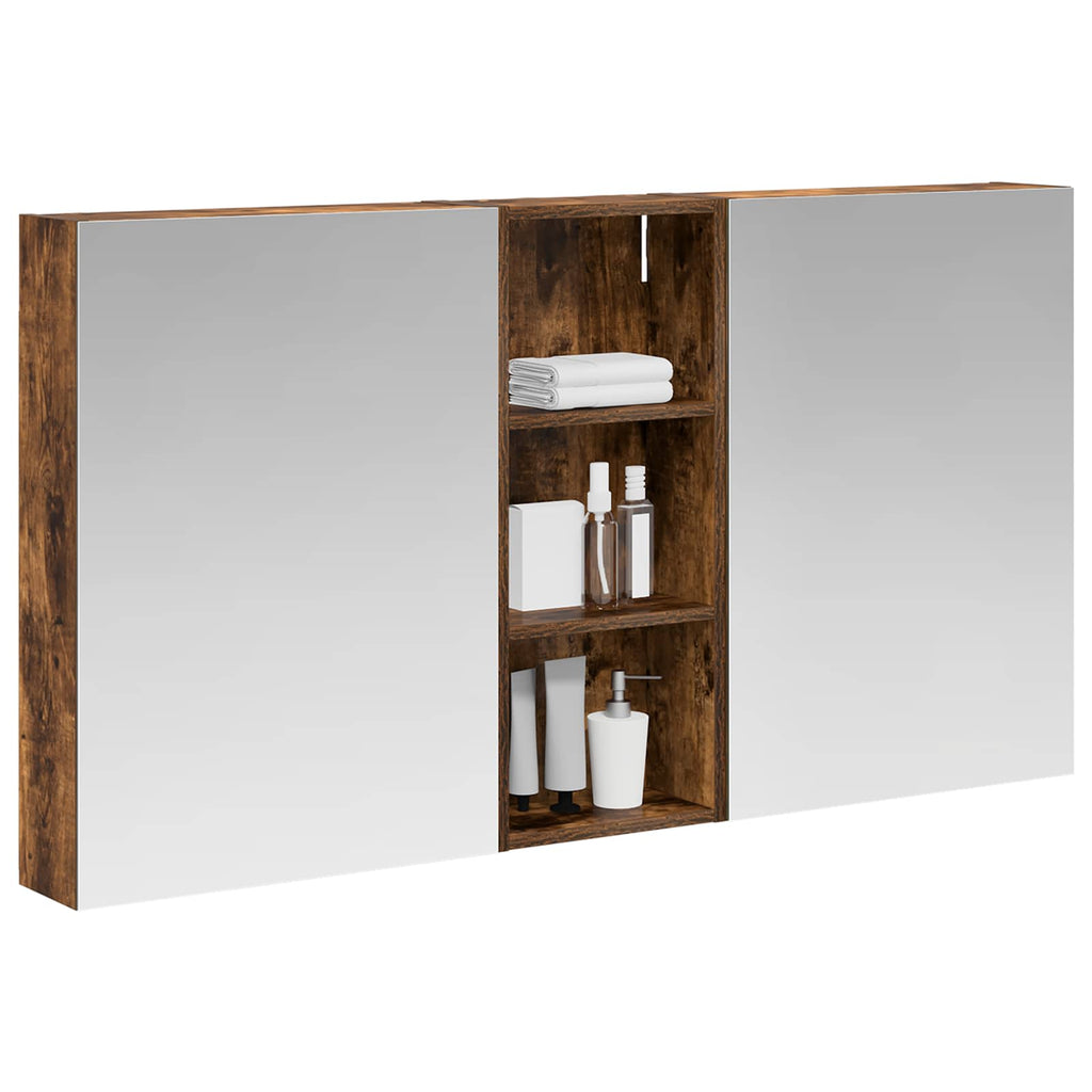 vidaXL Zestaw Szafek Łazienkowych z półką 3 pcs 130 x 14,5 x 70 cm