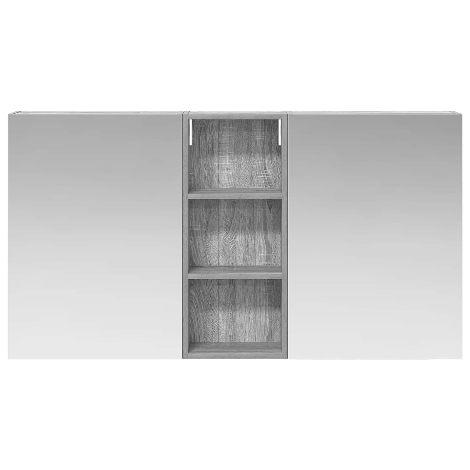vidaXL Zestaw Szafek Łazienkowych z półką 3 pcs 130 x 14,5 x 70 cm