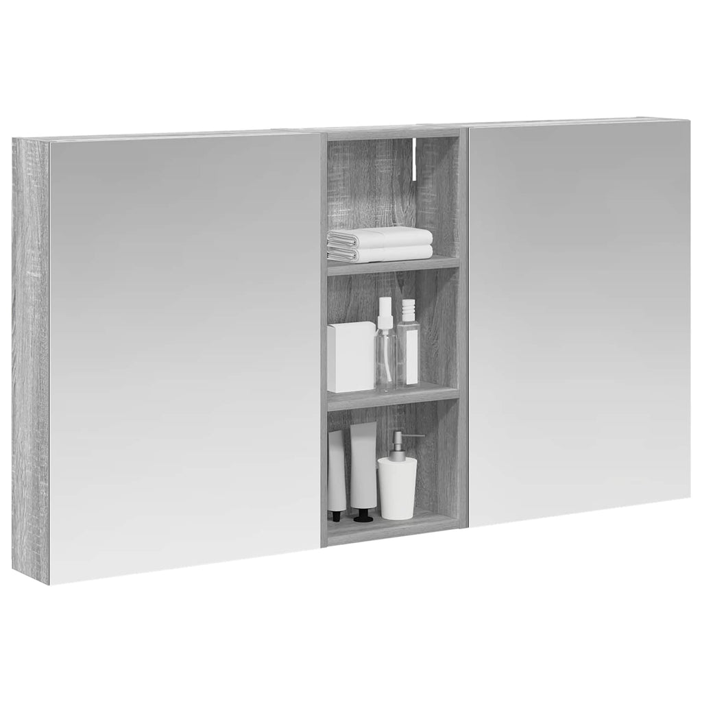vidaXL Zestaw Szafek Łazienkowych z półką 3 pcs 130 x 14,5 x 70 cm