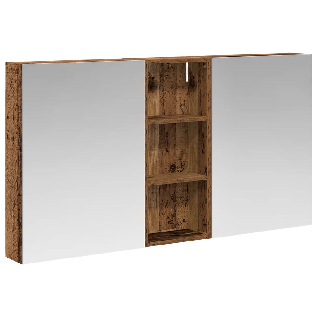 vidaXL Zestaw Szafek Łazienkowych z półką 3 pcs 130 x 14,5 x 70 cm