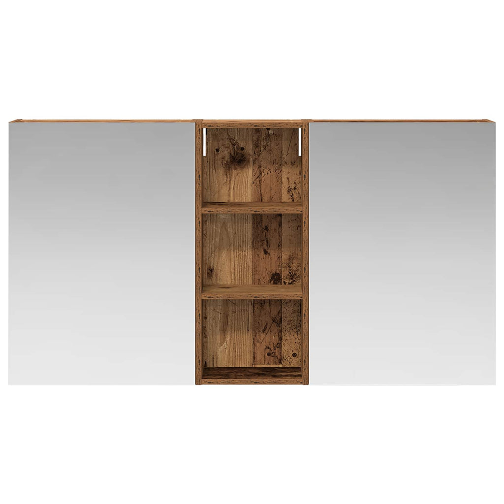 vidaXL Zestaw Szafek Łazienkowych z półką 3 pcs 130 x 14,5 x 70 cm