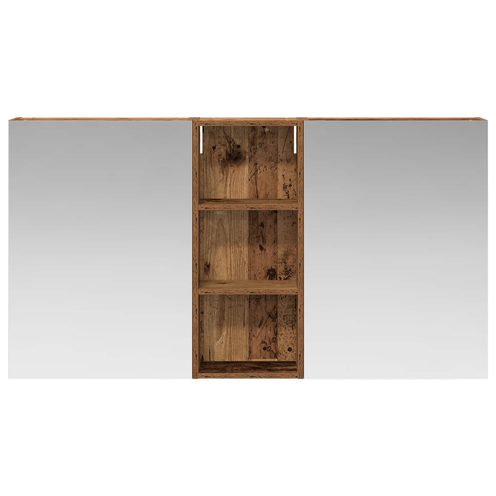 vidaXL Zestaw Szafek Łazienkowych z półką 3 pcs 130 x 14,5 x 70 cm