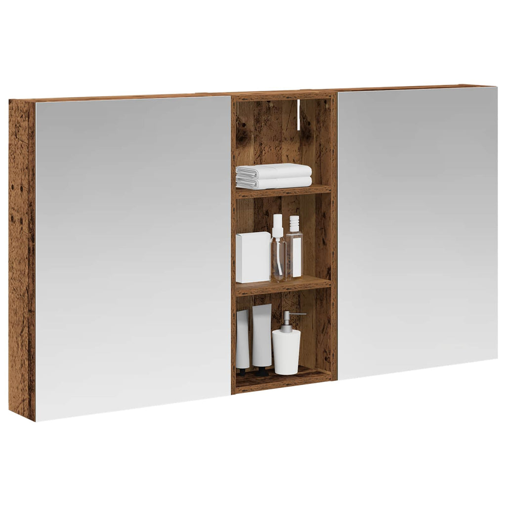 vidaXL Zestaw Szafek Łazienkowych z półką 3 pcs 130 x 14,5 x 70 cm