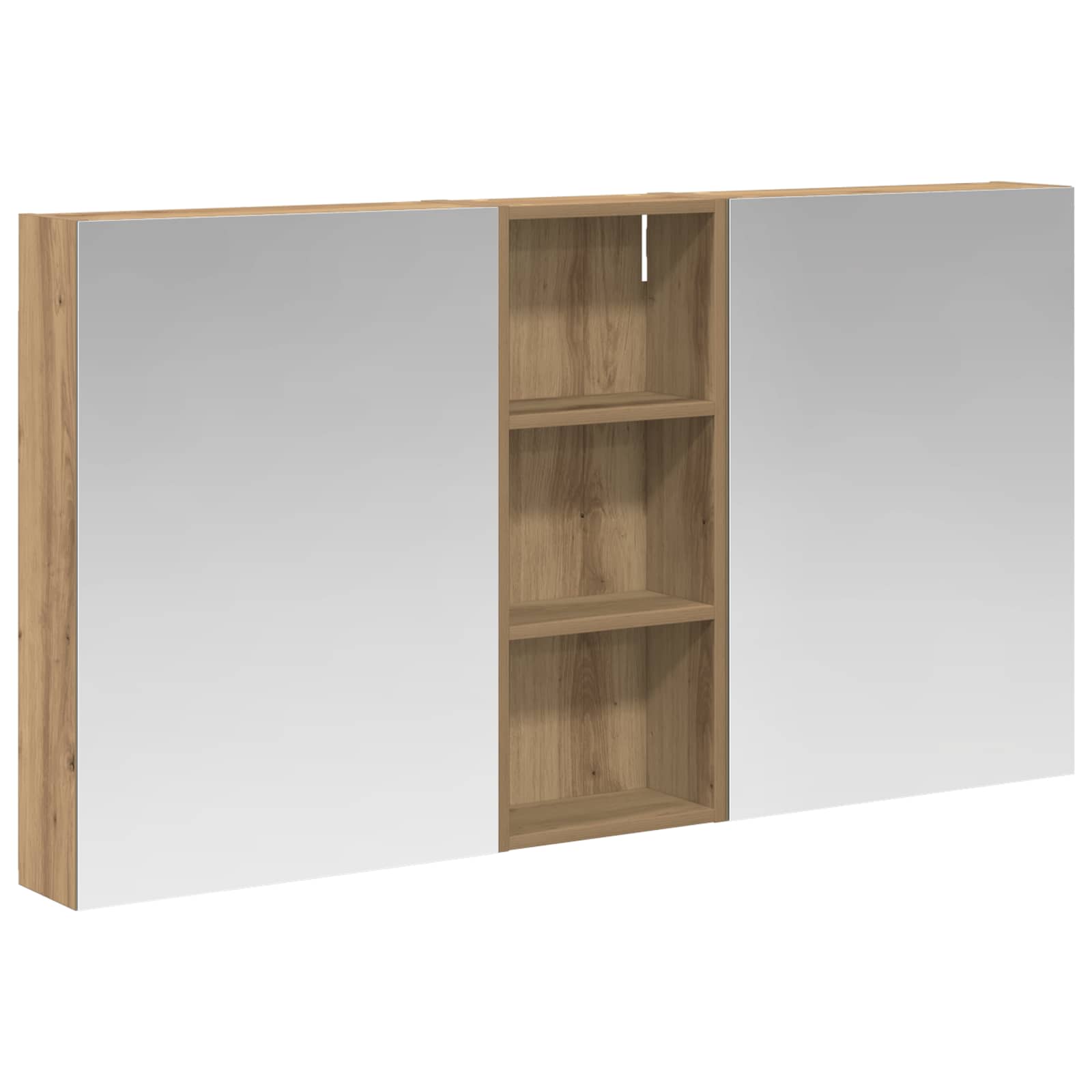vidaXL Zestaw Szafek Łazienkowych z półką 3 pcs 130 x 14,5 x 70 cm