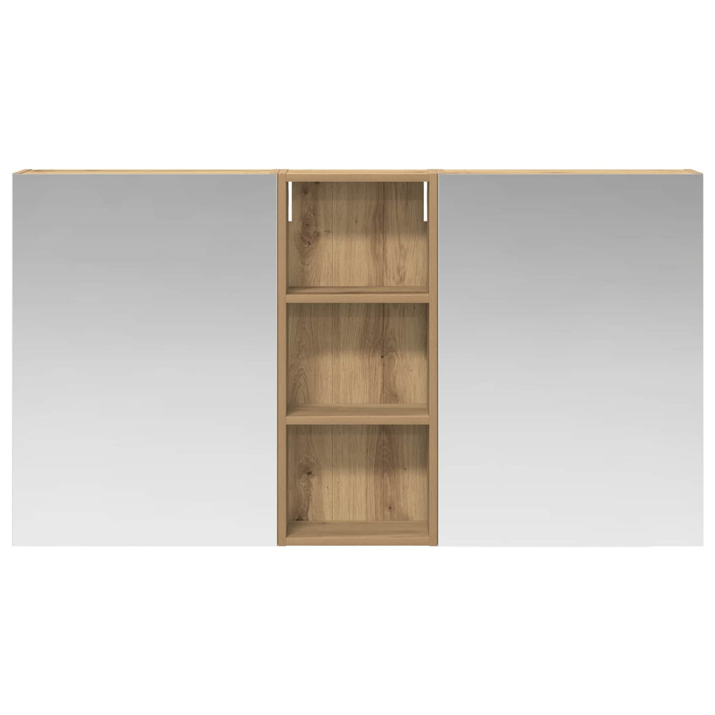 vidaXL Zestaw Szafek Łazienkowych z półką 3 pcs 130 x 14,5 x 70 cm