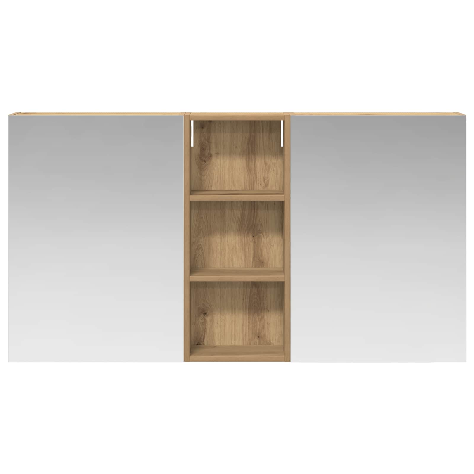 vidaXL Zestaw Szafek Łazienkowych z półką 3 pcs 130 x 14,5 x 70 cm