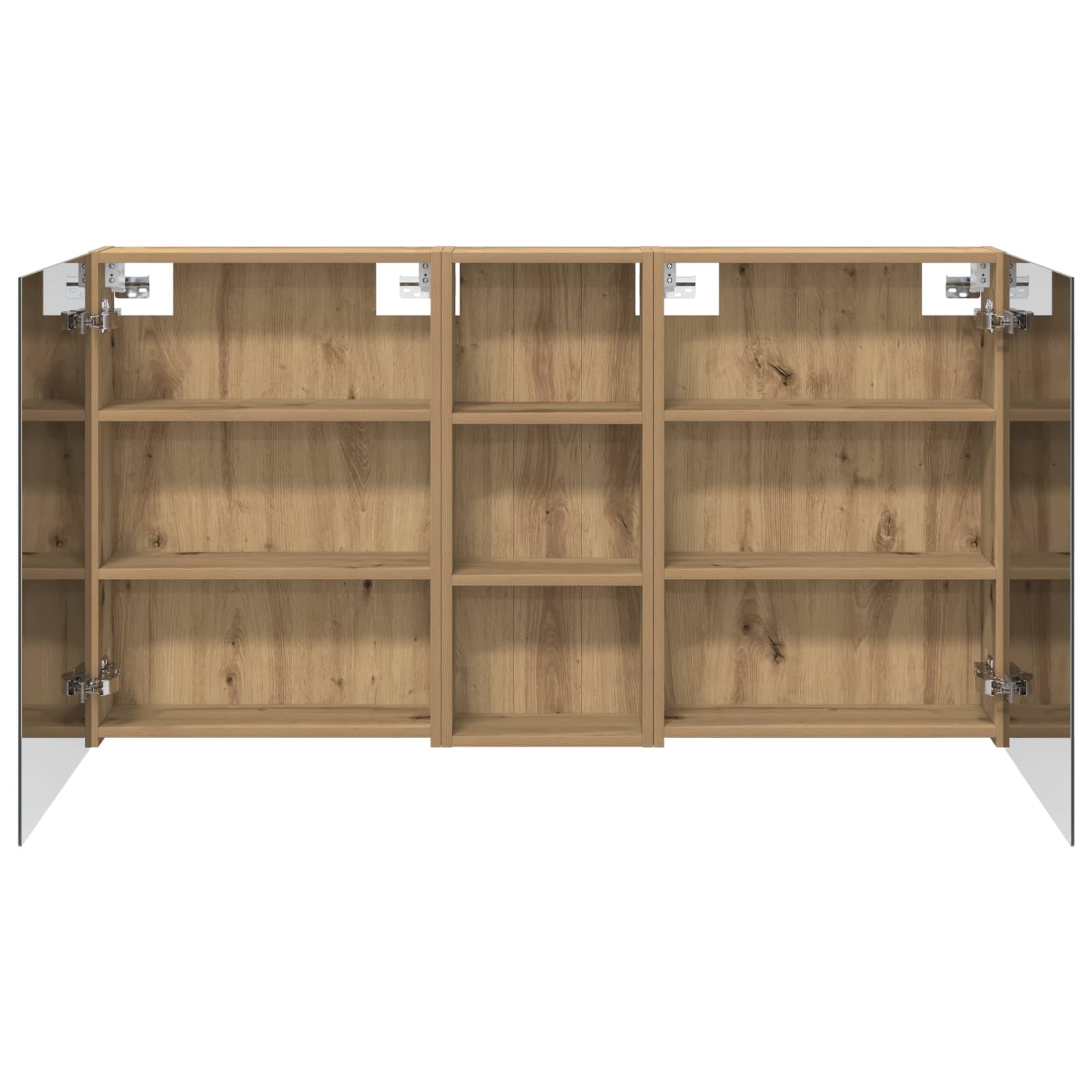 vidaXL Zestaw Szafek Łazienkowych z półką 3 pcs 130 x 14,5 x 70 cm