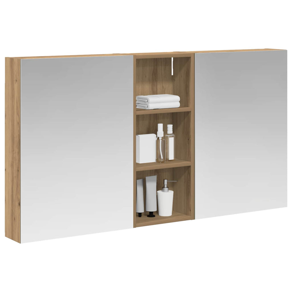 vidaXL Zestaw Szafek Łazienkowych z półką 3 pcs 130 x 14,5 x 70 cm
