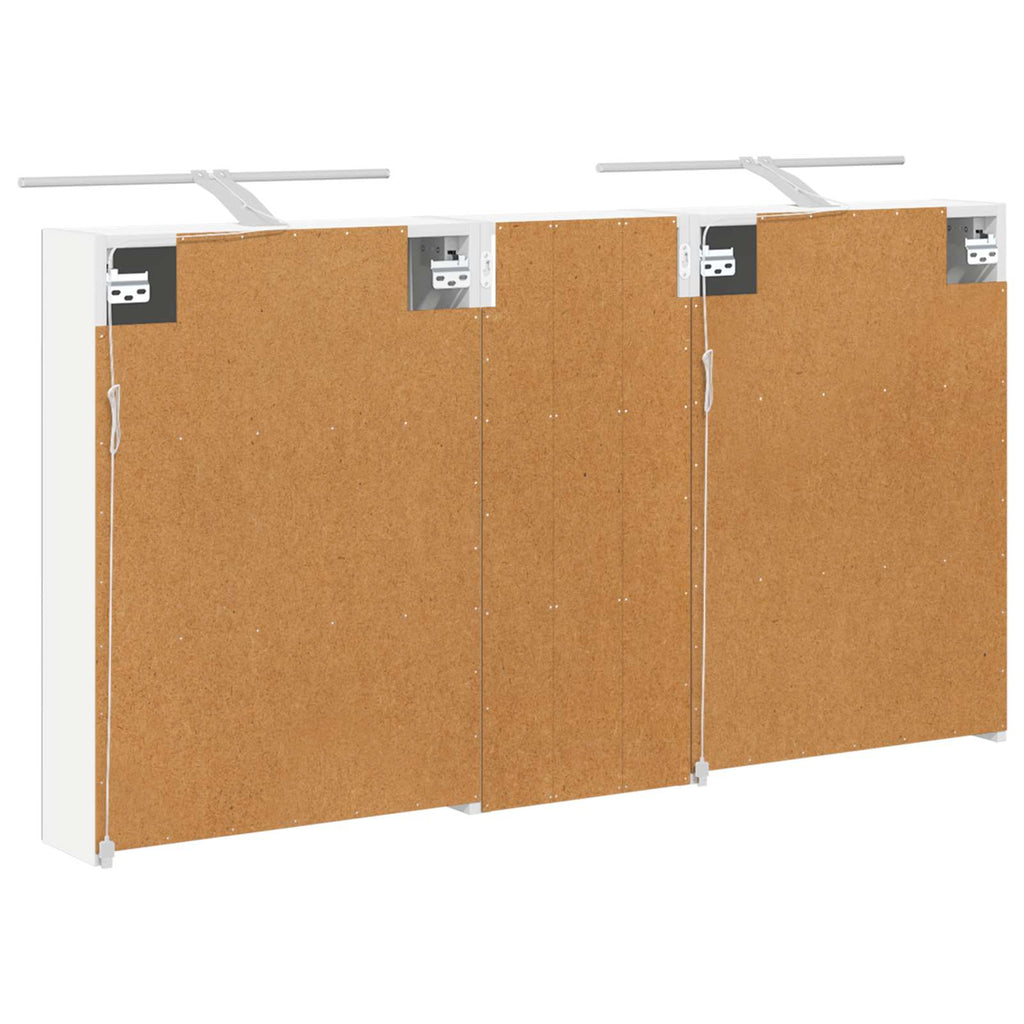 vidaXL Zestaw Szafek Łazienkowych z półką 3 pcs 130 x 14,5 x 70 cm