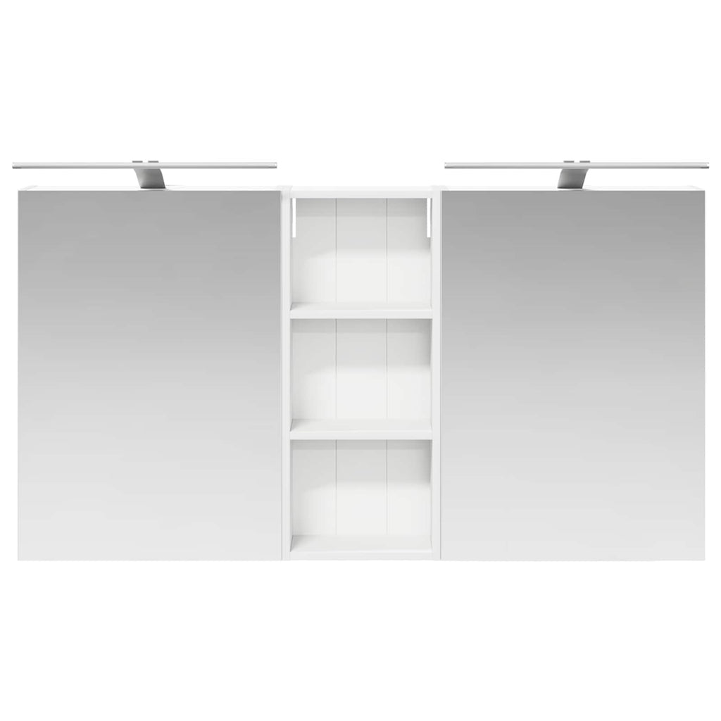 vidaXL Zestaw Szafek Łazienkowych z półką 3 pcs 130 x 14,5 x 70 cm