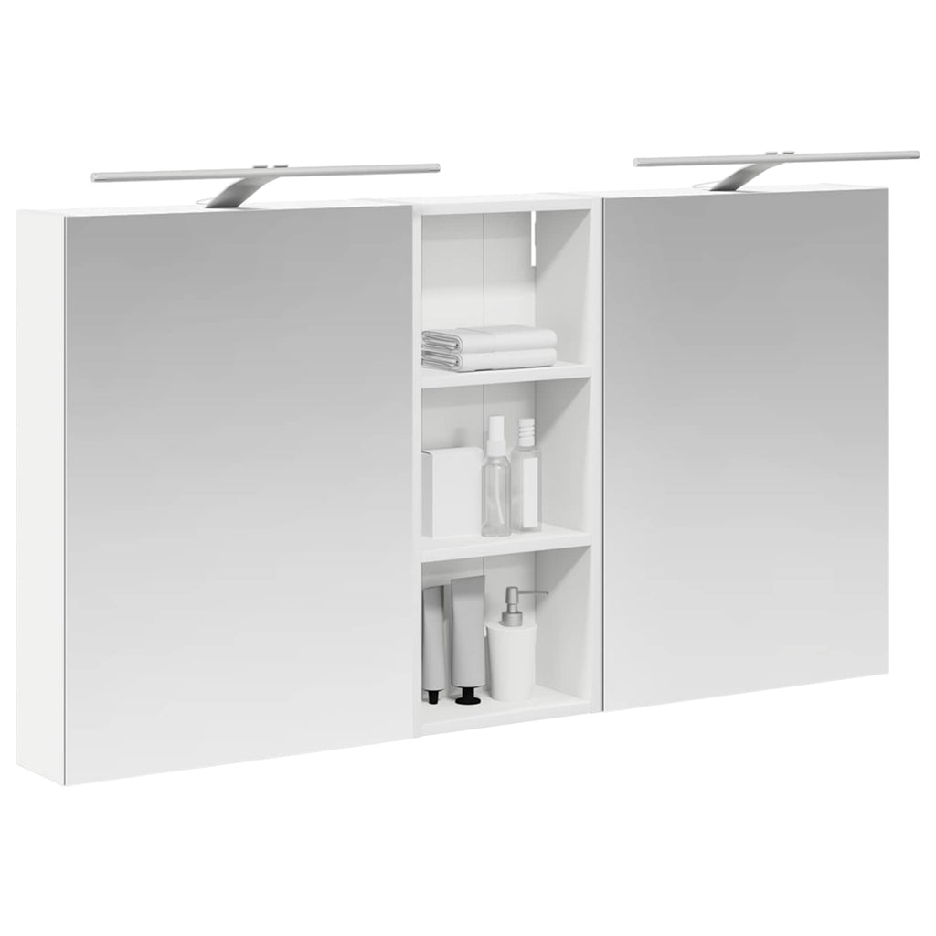 vidaXL Zestaw Szafek Łazienkowych z półką 3 pcs 130 x 14,5 x 70 cm