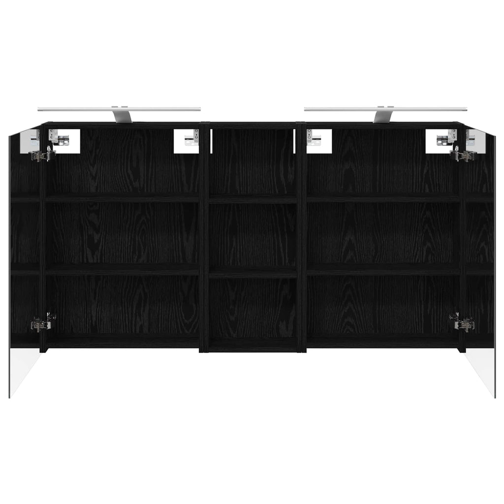 vidaXL Zestaw Szafek Łazienkowych z półką 3 pcs 130 x 14,5 x 70 cm
