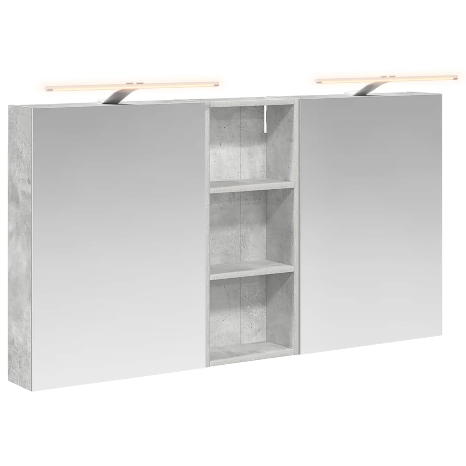 vidaXL Zestaw Szafek Łazienkowych z półką 3 pcs 130 x 14,5 x 70 cm