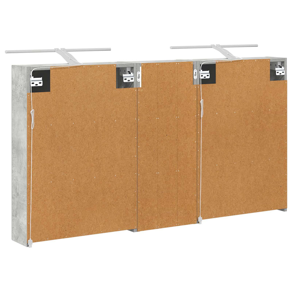 vidaXL Zestaw Szafek Łazienkowych z półką 3 pcs 130 x 14,5 x 70 cm