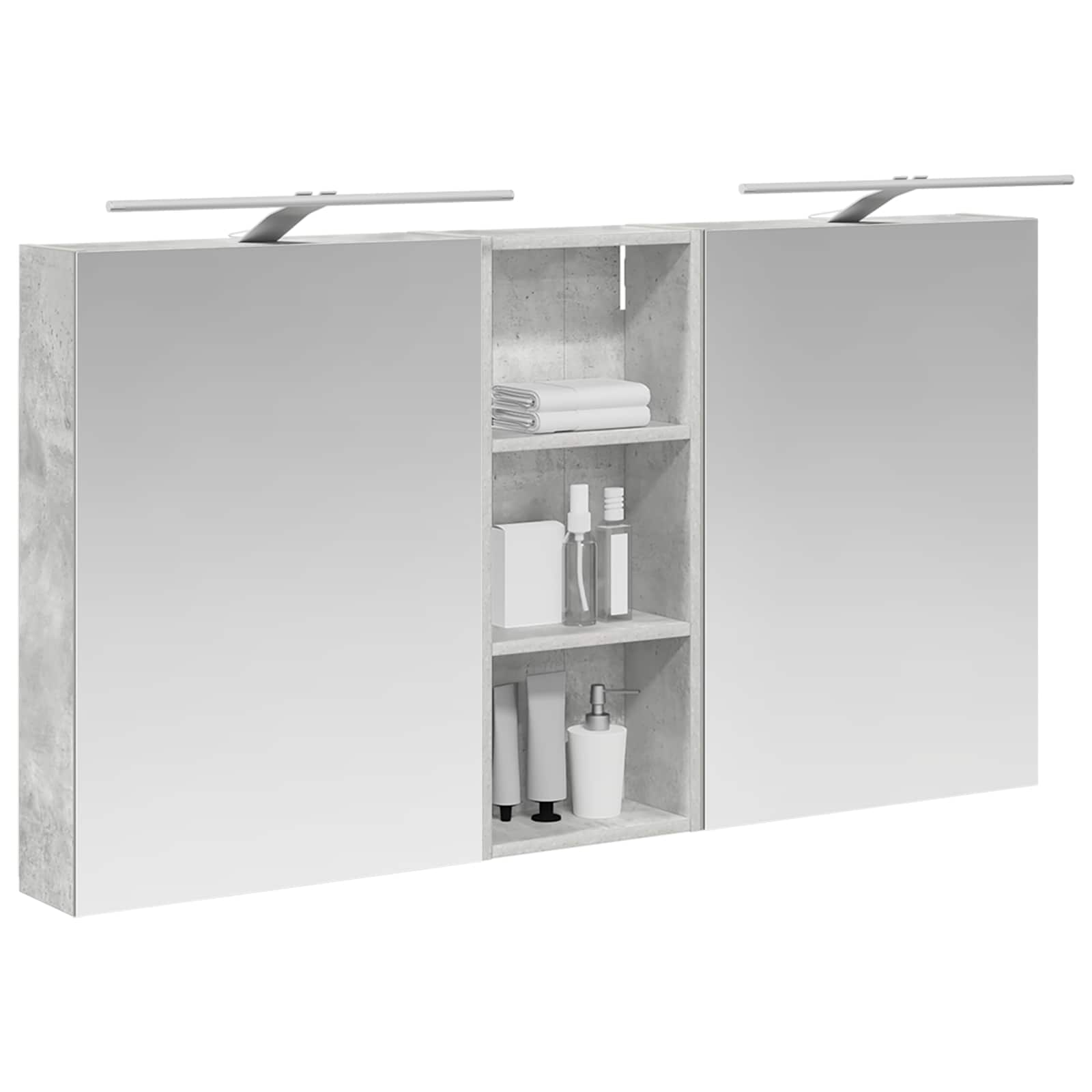 vidaXL Zestaw Szafek Łazienkowych z półką 3 pcs 130 x 14,5 x 70 cm