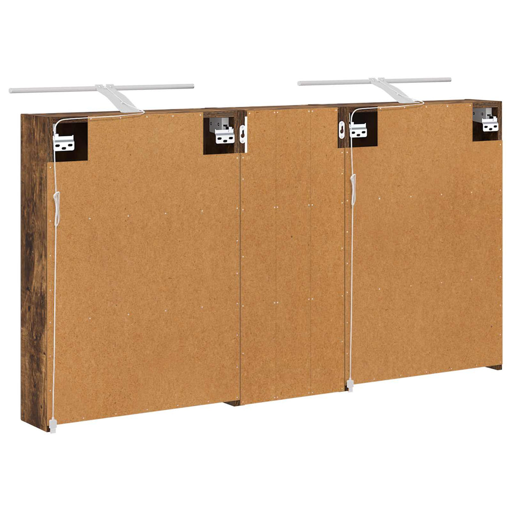 vidaXL Zestaw Szafek Łazienkowych z półką 3 pcs 130 x 14,5 x 70 cm