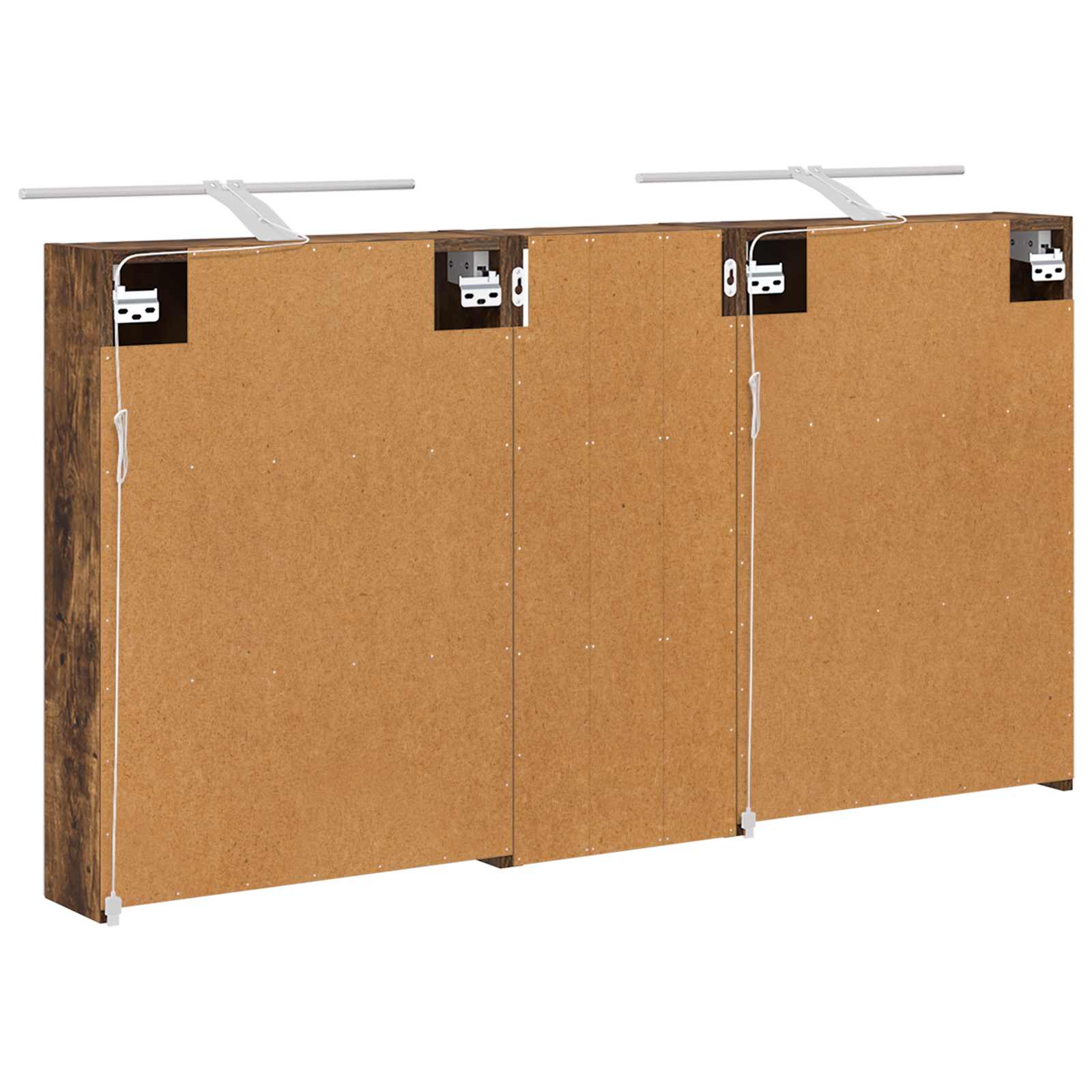 vidaXL Zestaw Szafek Łazienkowych z półką 3 pcs 130 x 14,5 x 70 cm
