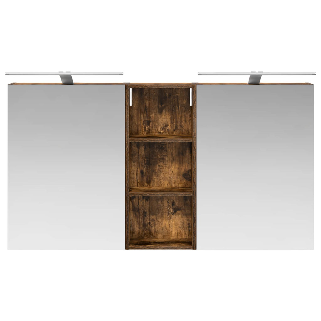 vidaXL Zestaw Szafek Łazienkowych z półką 3 pcs 130 x 14,5 x 70 cm