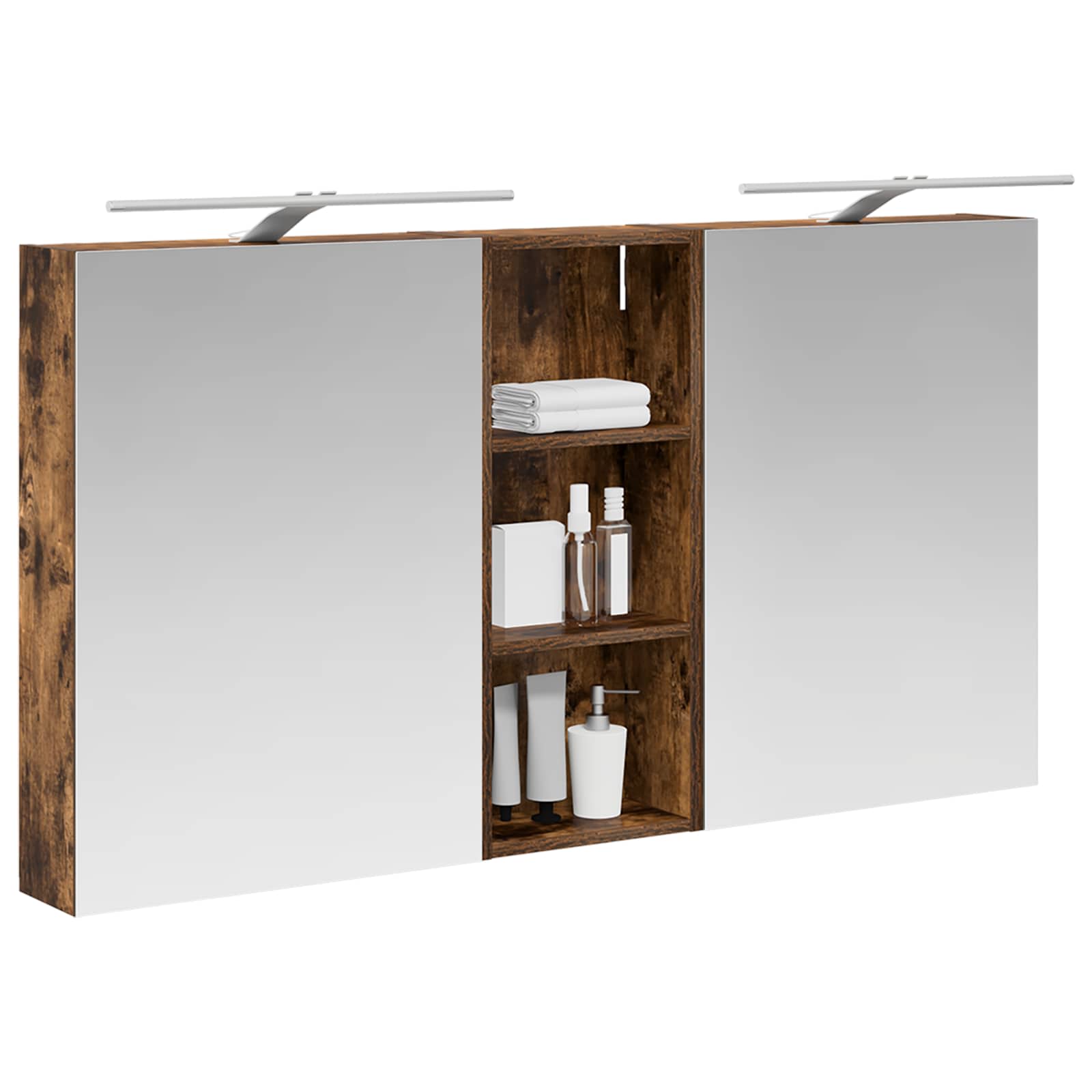 vidaXL Zestaw Szafek Łazienkowych z półką 3 pcs 130 x 14,5 x 70 cm