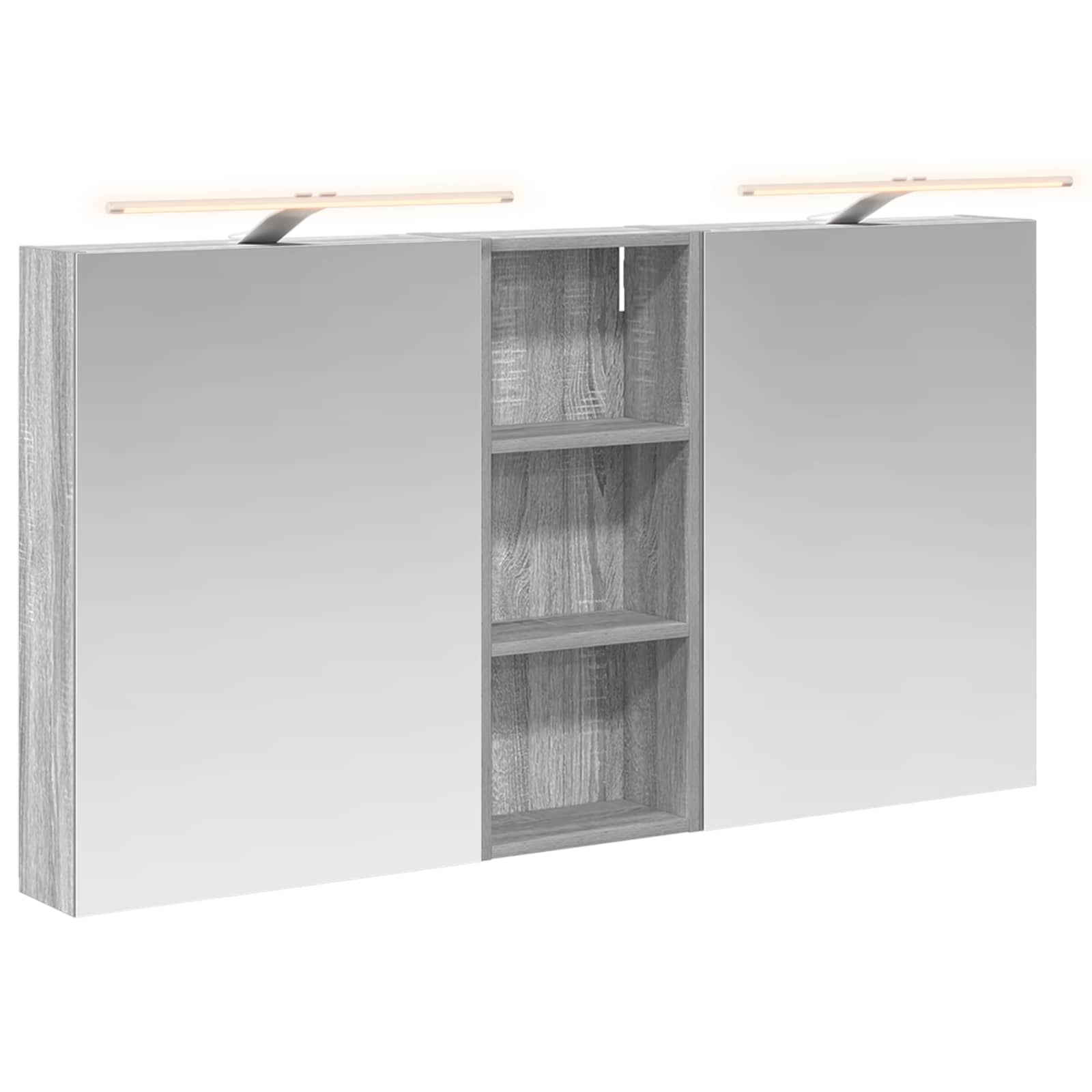 vidaXL Zestaw Szafek Łazienkowych z półką 3 pcs 130 x 14,5 x 70 cm