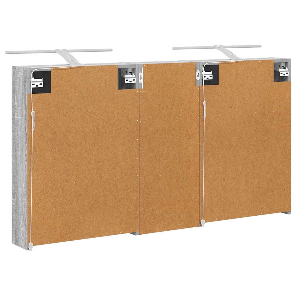 vidaXL Zestaw Szafek Łazienkowych z półką 3 pcs 130 x 14,5 x 70 cm