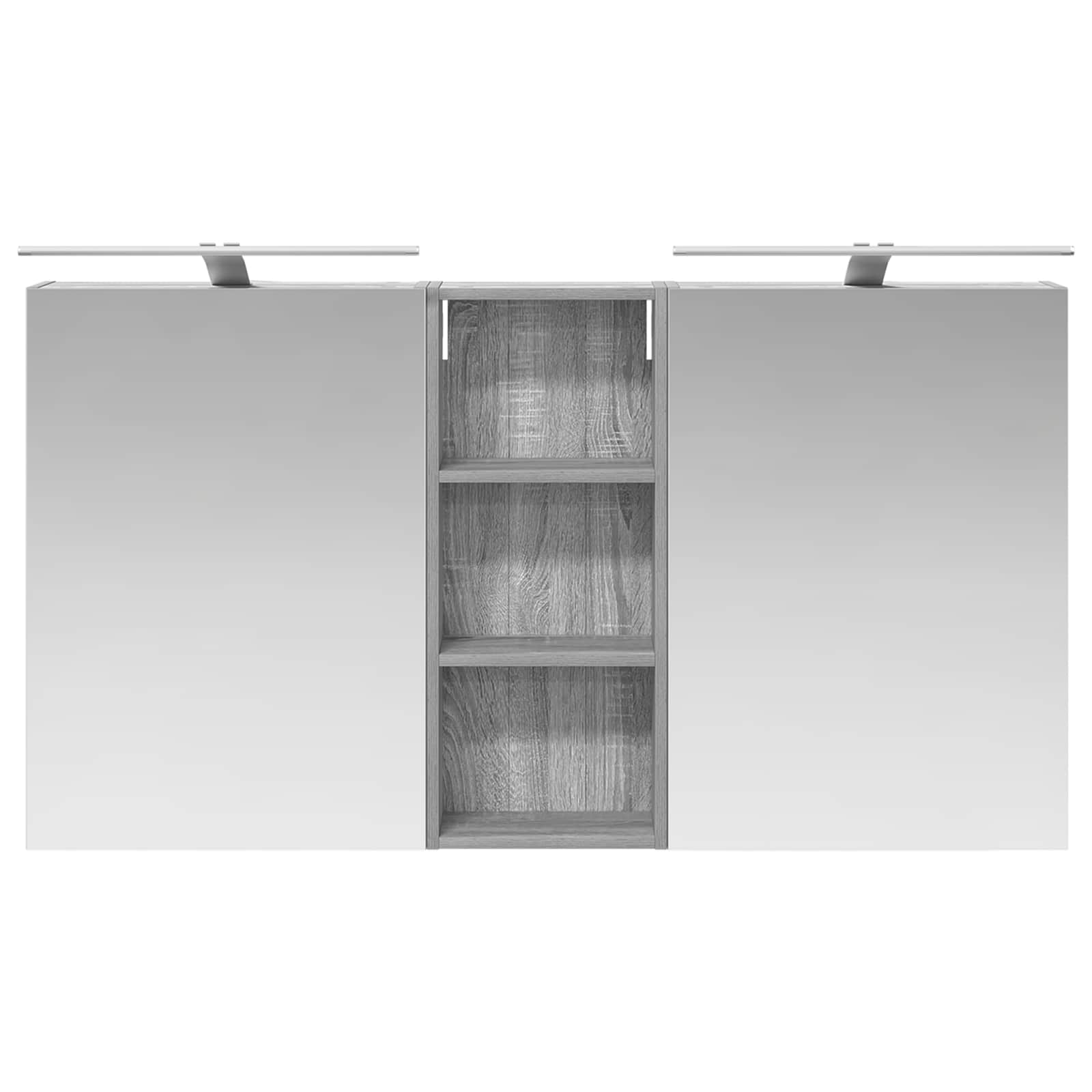 vidaXL Zestaw Szafek Łazienkowych z półką 3 pcs 130 x 14,5 x 70 cm