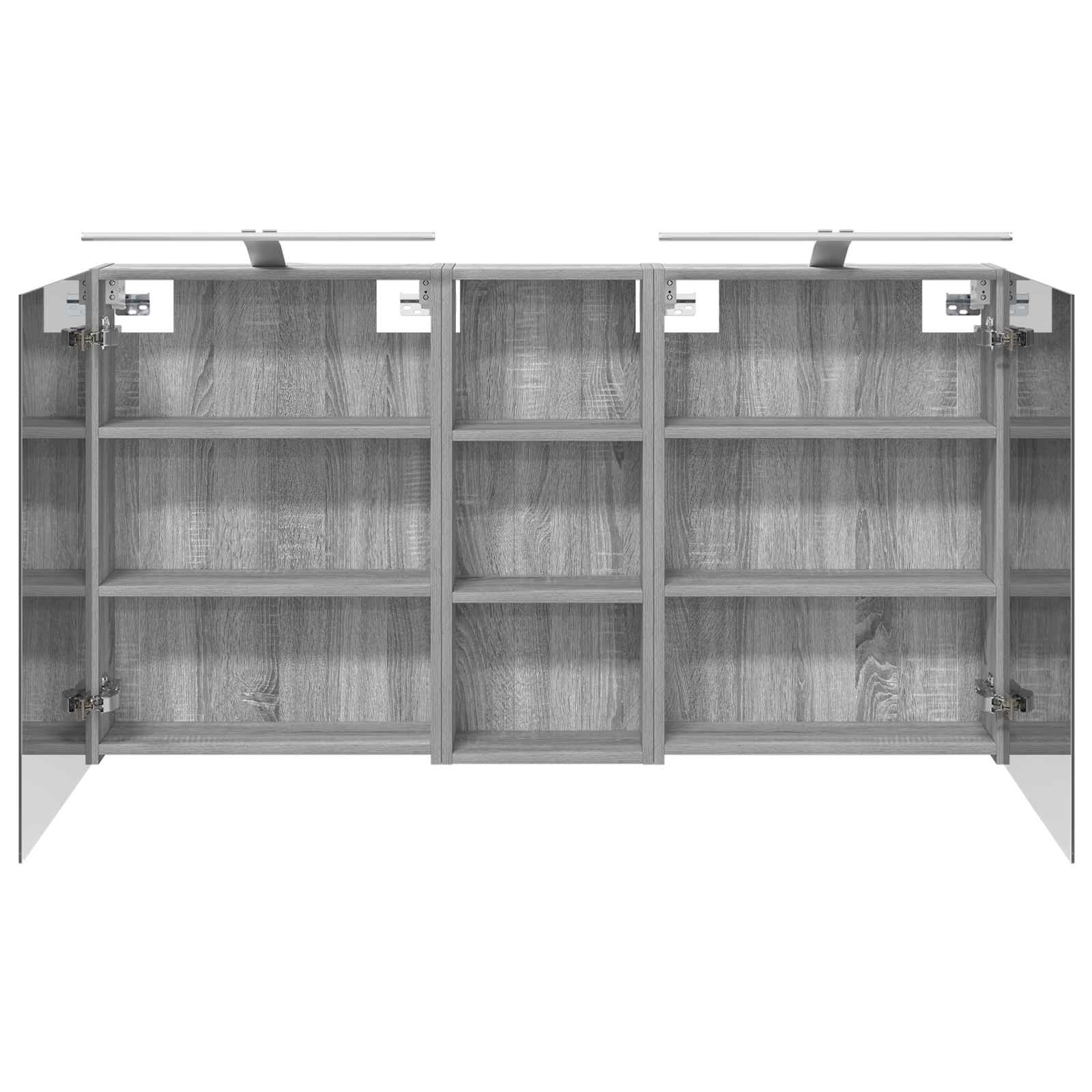 vidaXL Zestaw Szafek Łazienkowych z półką 3 pcs 130 x 14,5 x 70 cm