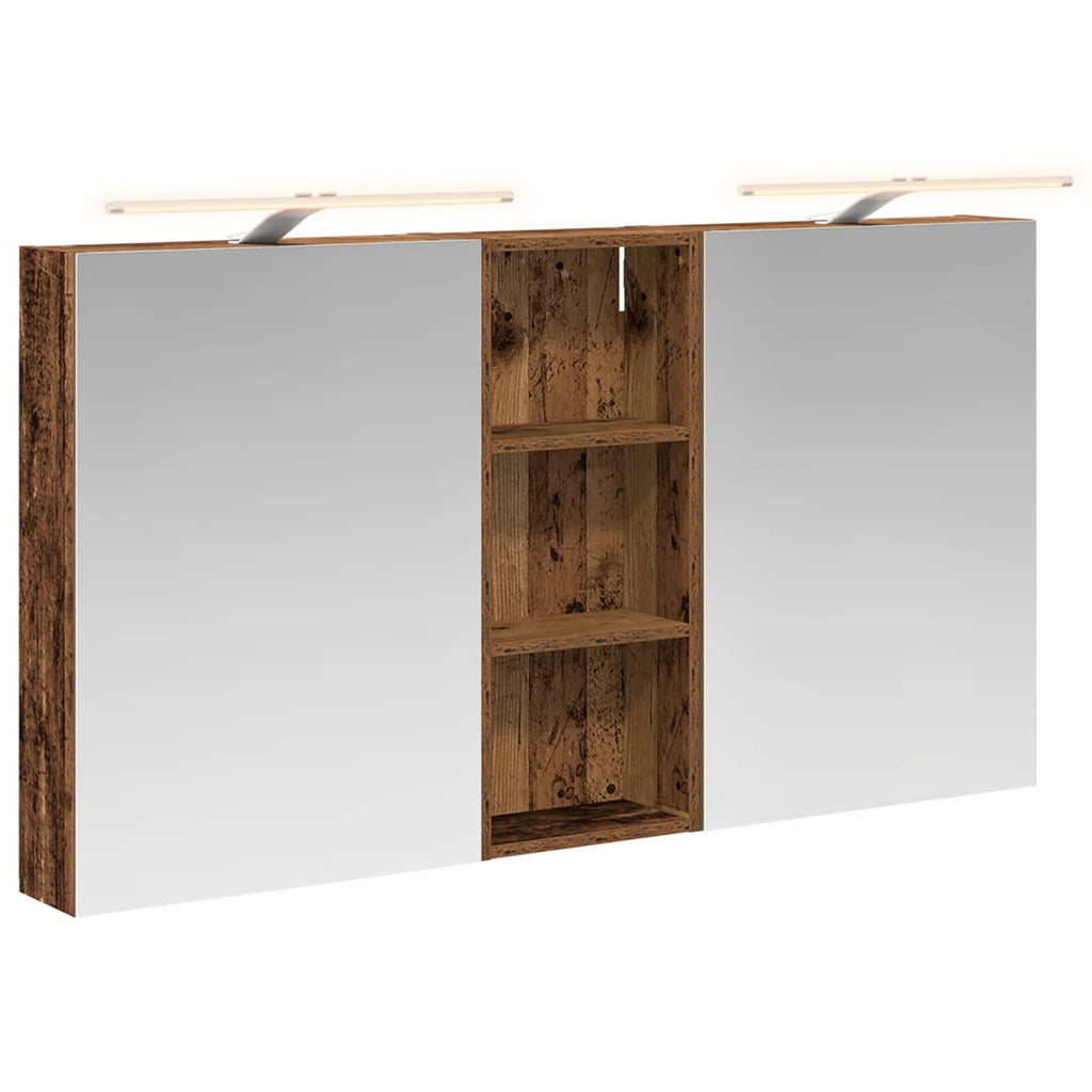 vidaXL Zestaw Szafek Łazienkowych z półką 3 pcs 130 x 14,5 x 70 cm