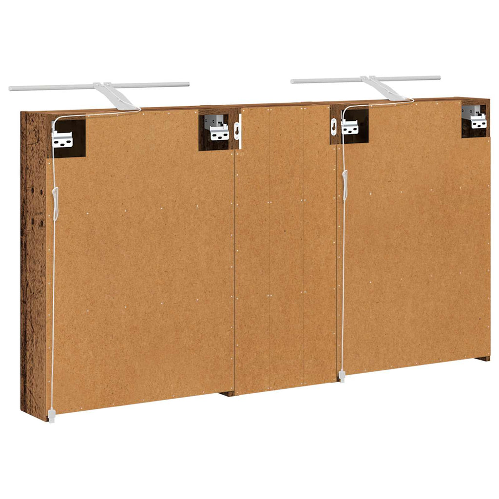 vidaXL Zestaw Szafek Łazienkowych z półką 3 pcs 130 x 14,5 x 70 cm