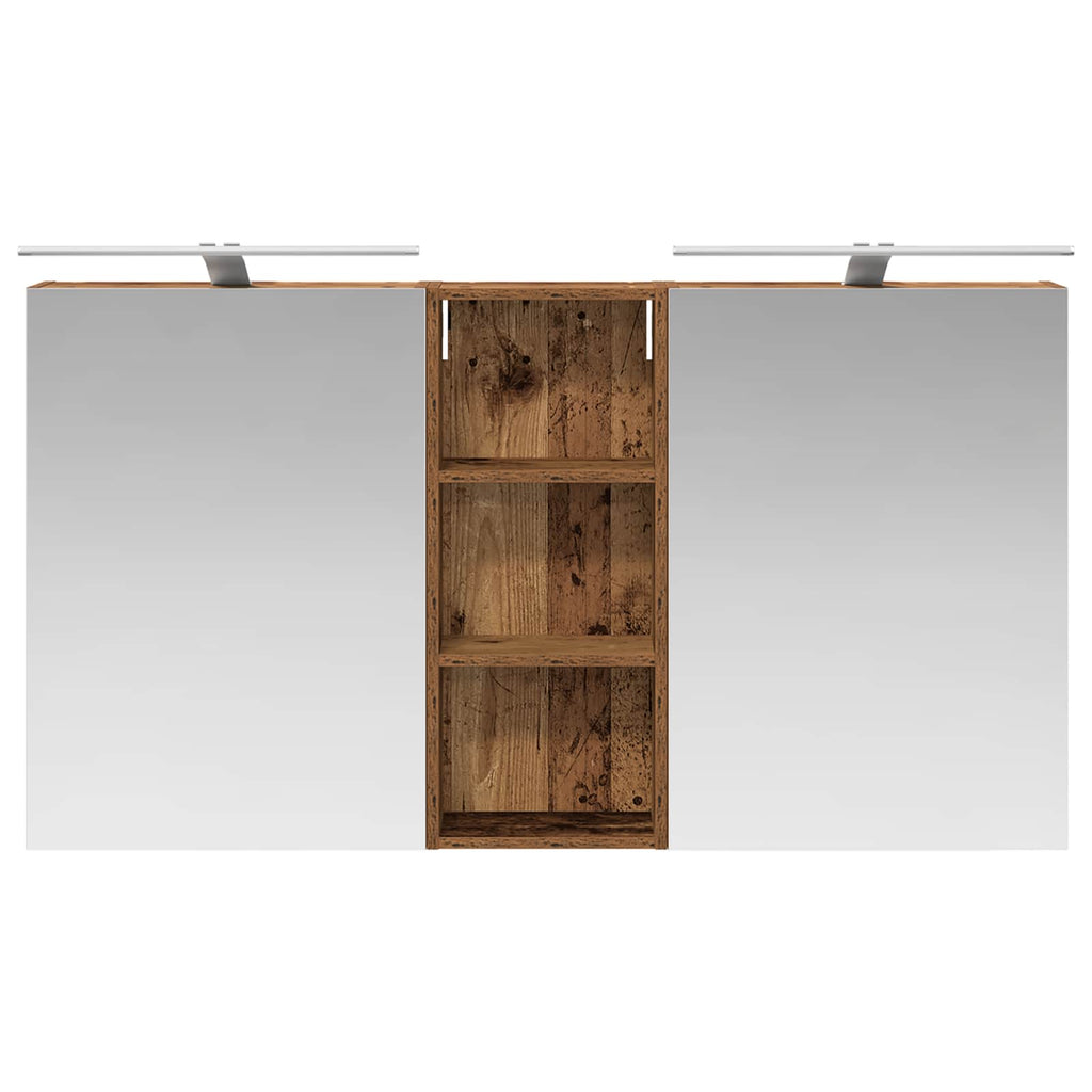 vidaXL Zestaw Szafek Łazienkowych z półką 3 pcs 130 x 14,5 x 70 cm