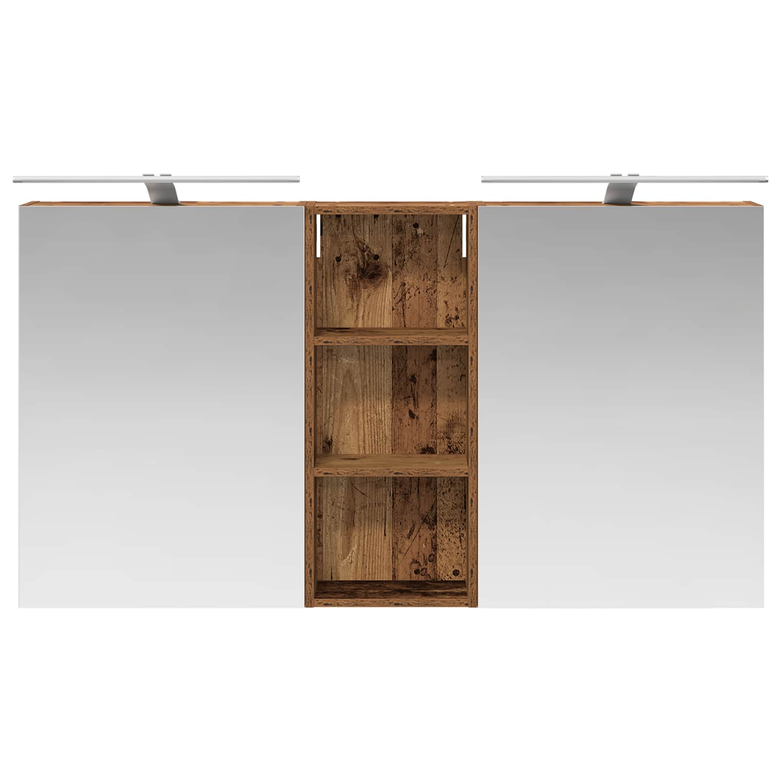 vidaXL Zestaw Szafek Łazienkowych z półką 3 pcs 130 x 14,5 x 70 cm