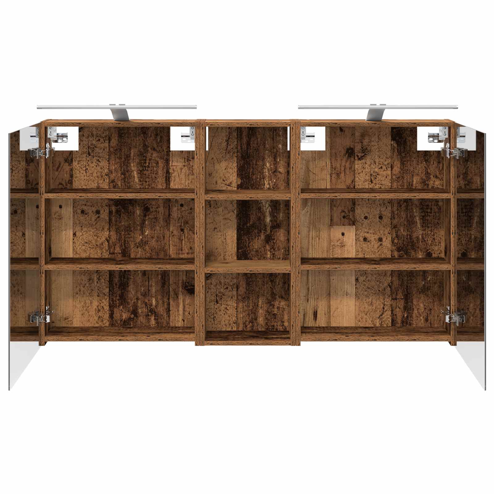 vidaXL Zestaw Szafek Łazienkowych z półką 3 pcs 130 x 14,5 x 70 cm