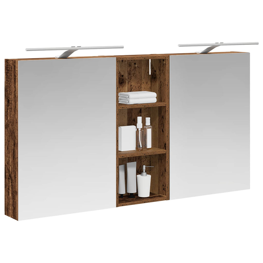 vidaXL Zestaw Szafek Łazienkowych z półką 3 pcs 130 x 14,5 x 70 cm